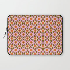 70s Disco Daisy Flower Pattern Laptop Sleeve