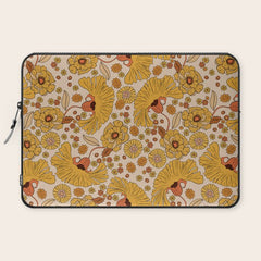 70s Floral Pattern Laptop Sleeve