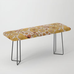 70s Floral Pattern Bench