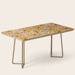 70s Floral Pattern Coffee Table