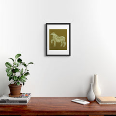 A Horse Says Hello Framed Art Print