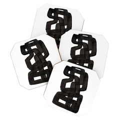 Boulder' Mid Century Modern Fun Abstract Shapes Coaster