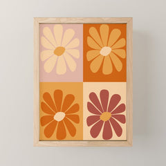 70's Daisy Bloom Mini Art Print