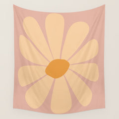 70's Daisy Bloom Wall Tapestry