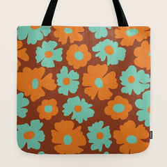 70's Retro print Tote Bag