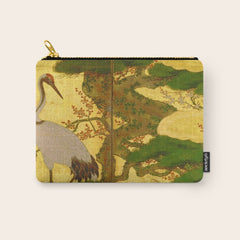 16th Century Japanese Birds & Flowers Carry All Pouch