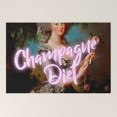 Champagne Diet' Marie Antoinette Welcome Mat