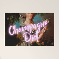 Champagne Diet' Marie Antoinette Welcome Mat