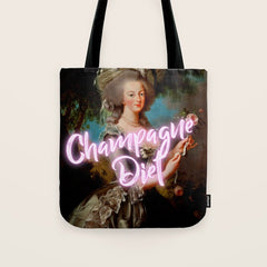 Champagne Diet' Marie Antoinette Tote Bag