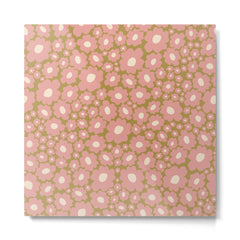 70������������������s Retro Floral Metal Print