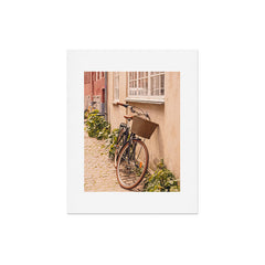 A bicycle in a Copenhagen street | Travel photography | Scandi Europe Scandinavia Art Print