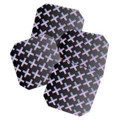 2010s era egirl x pattern Coaster