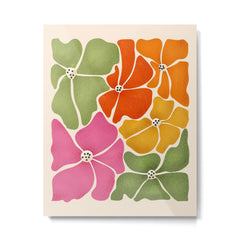 70's Florals Metal Print