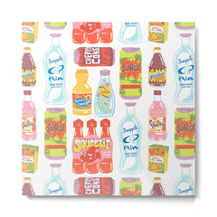 90s Drinks Metal Print