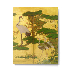 16th Century Japanese Birds & Flowers Metal Print