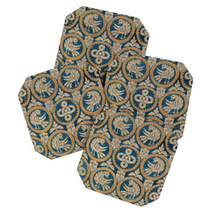 18th Century Spanish Textile Print Coaster