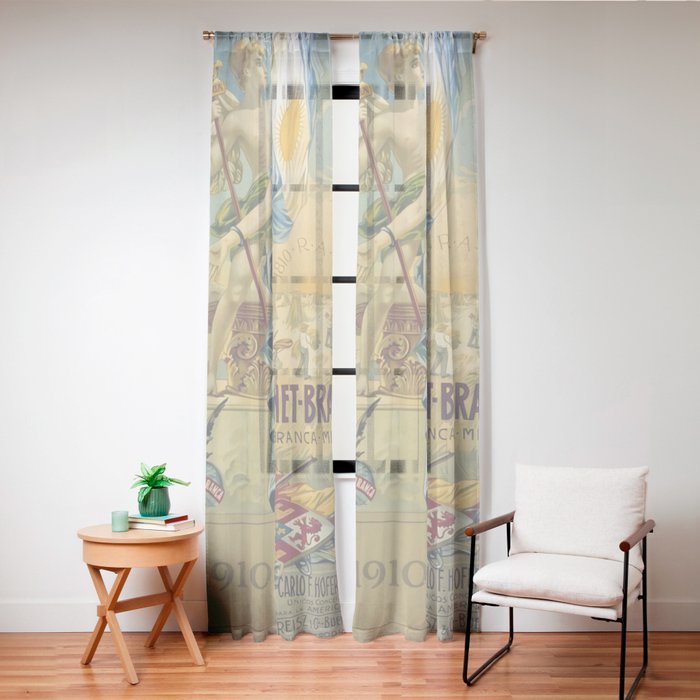 1910 Fernet Branca Liqueur Aperitif Advertisement Window Curtain