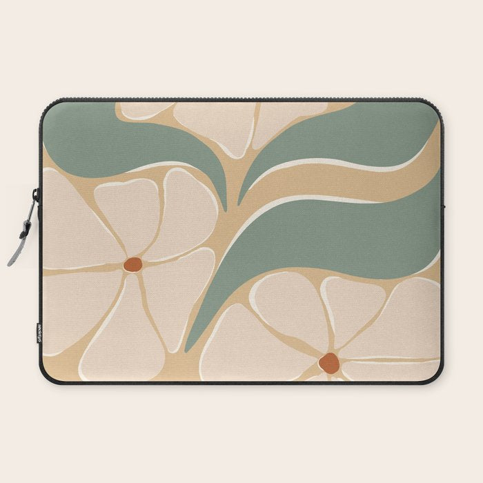 70s big flower botanical land 2 Laptop Sleeve