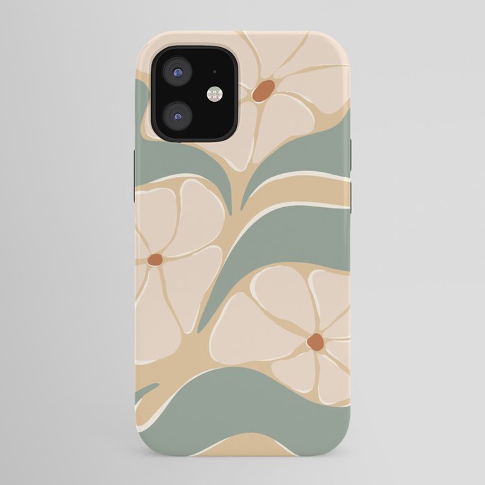70s big flower botanical land 2 iPhone Case