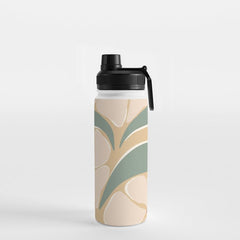 70s big flower botanical land 2 Water Bottle