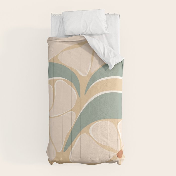 70s big flower botanical land 2 Comforter
