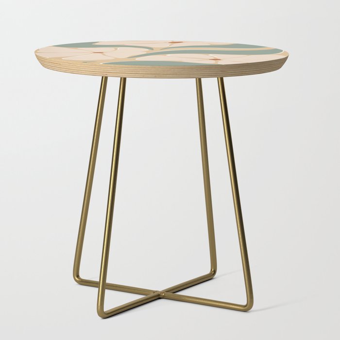 70s big flower botanical land 2 Side Table