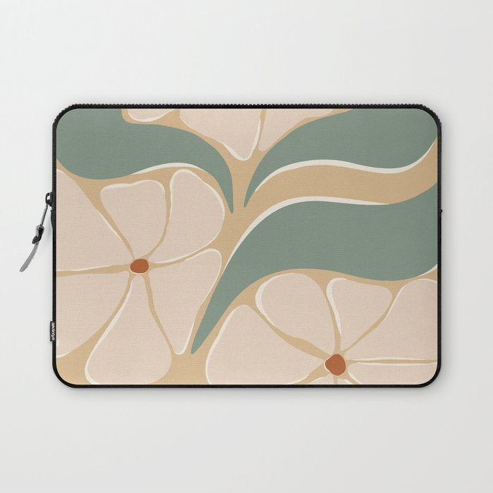 70s big flower botanical land 2 Laptop Sleeve