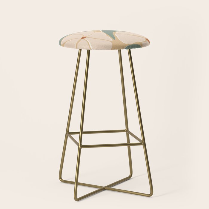 70s big flower botanical land 2 Stool