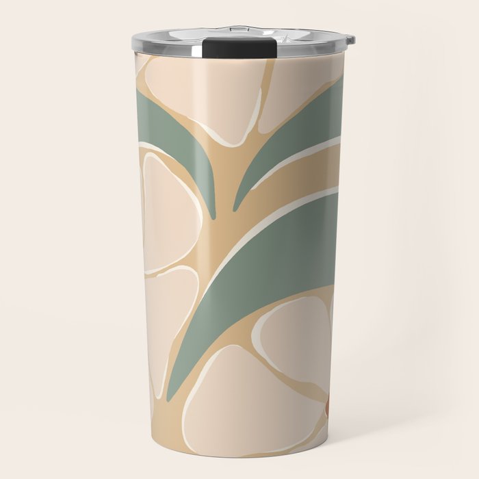70s big flower botanical land 2 Travel Mug
