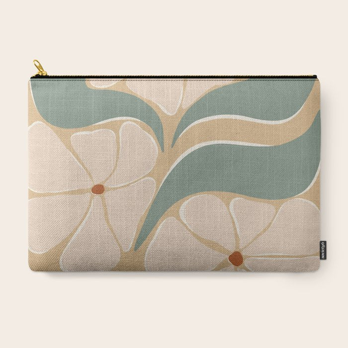70s big flower botanical land 2 Carry All Pouch