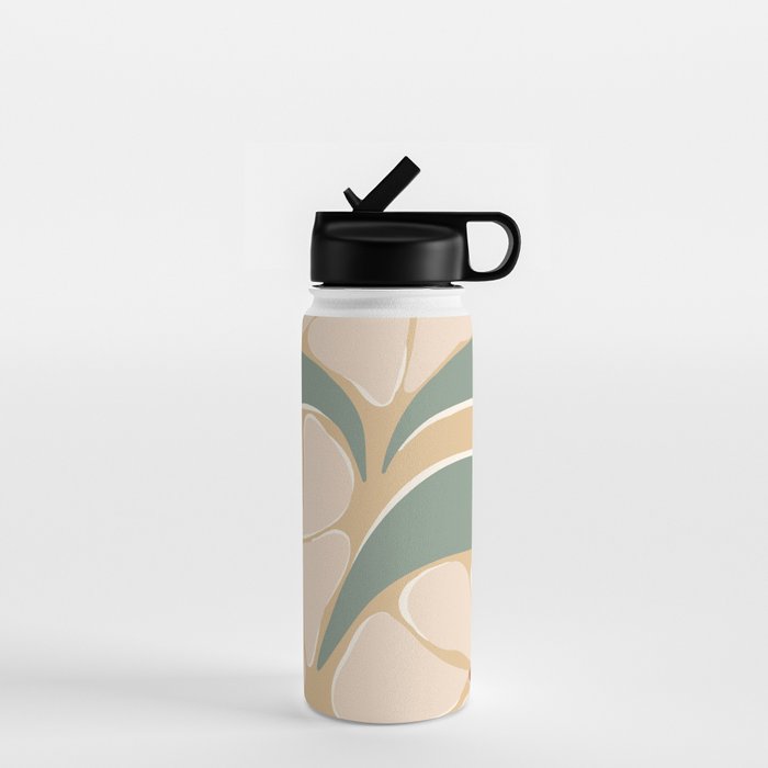 70s big flower botanical land 2 Water Bottle