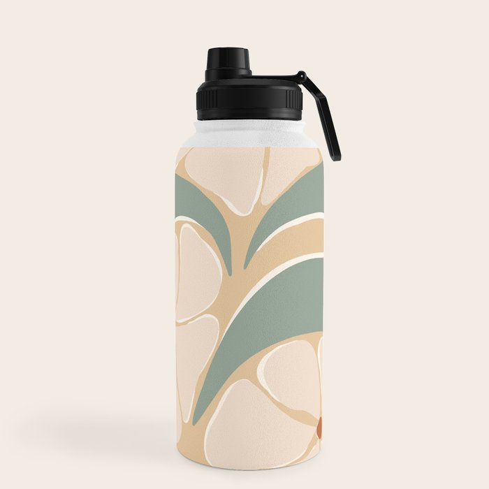 70s big flower botanical land 2 Water Bottle