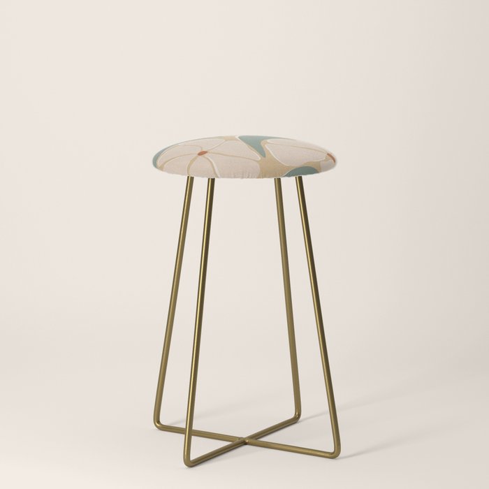 70s big flower botanical land 2 Stool