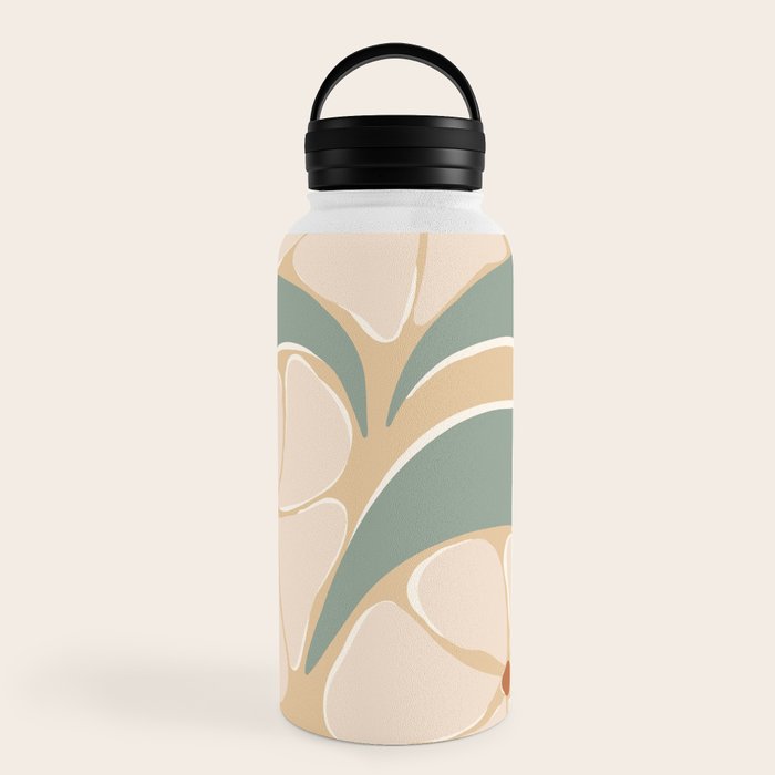 70s big flower botanical land 2 Water Bottle