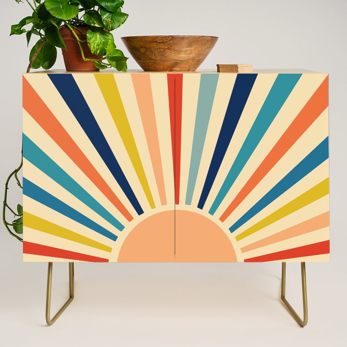 60s retro sun  Credenza