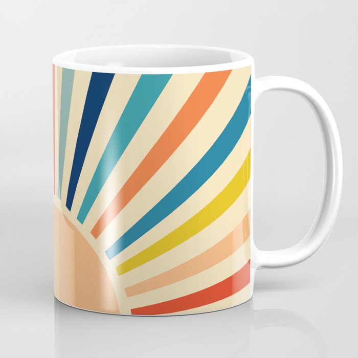 60s retro sun  Coffee Mug