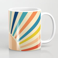 60s retro sun  Coffee Mug
