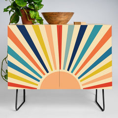 60s retro sun  Credenza