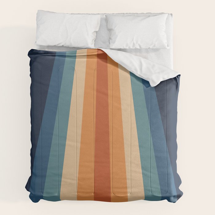70's Retro Stripes Comforter