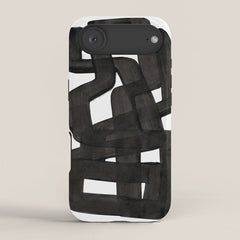 Boulder' Mid Century Modern Fun Abstract Shapes  iPhone Case