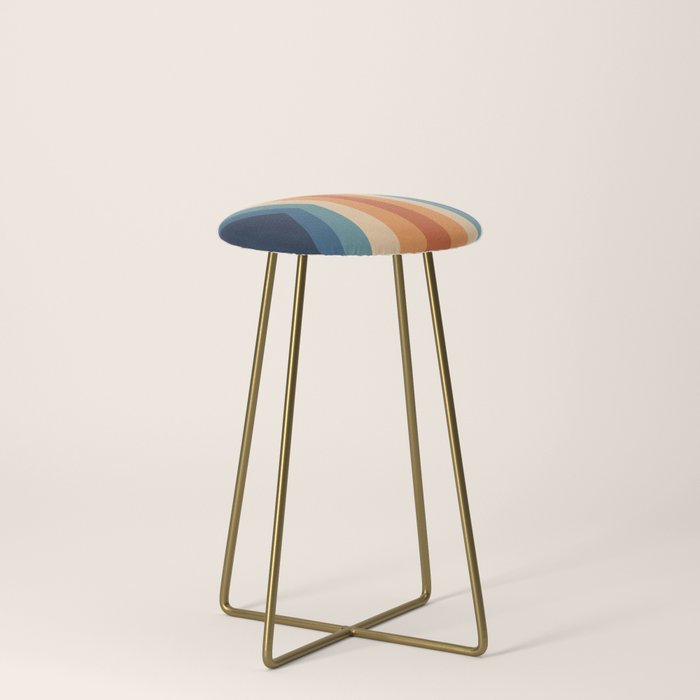 70's Retro Reflection Stool