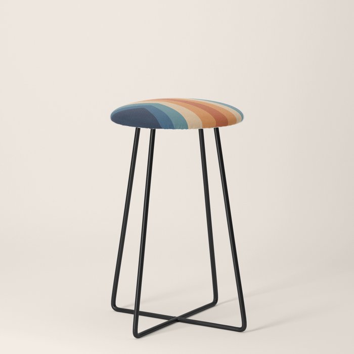 70's Retro Reflection Stool