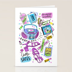 90s Summer  Stationery Card