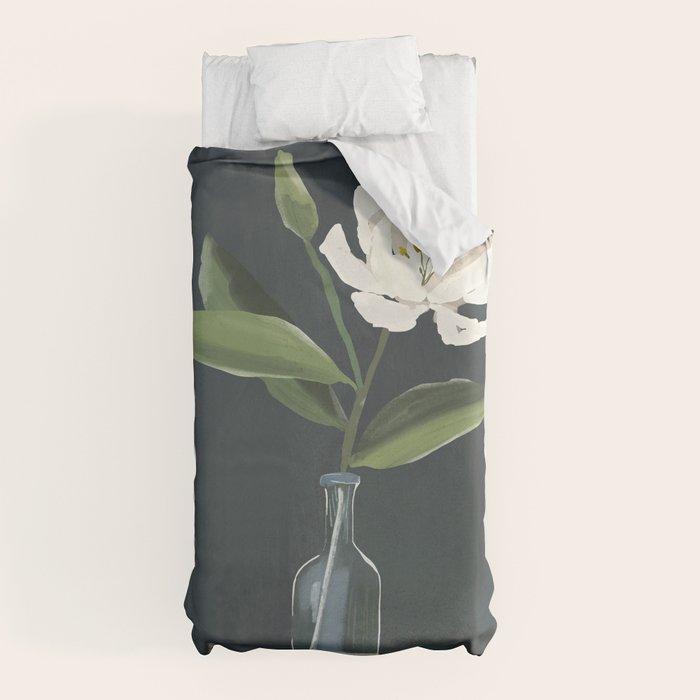 A flower in a vase Duvet Cover