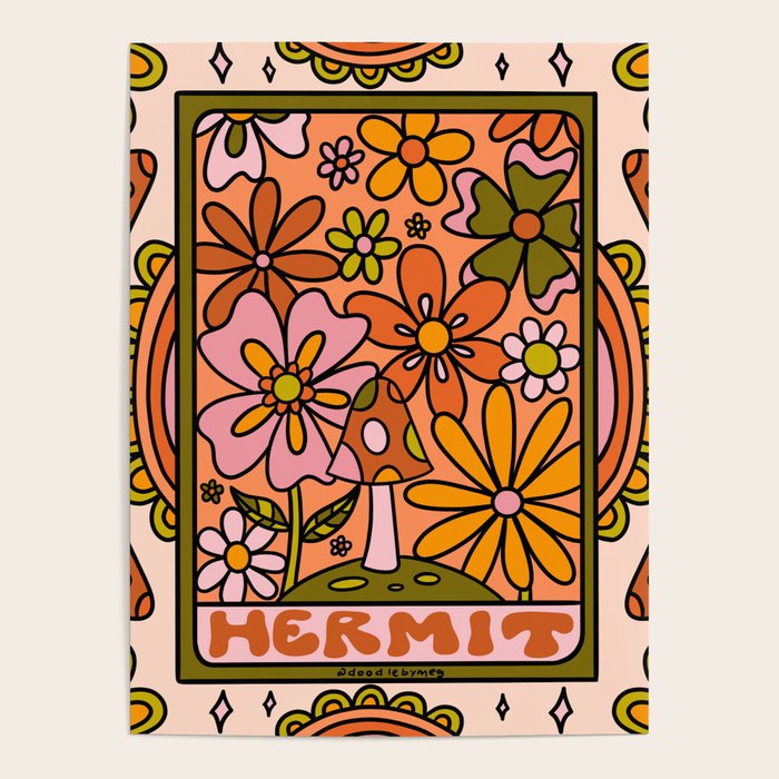 9. Hermit Mushroom Poster