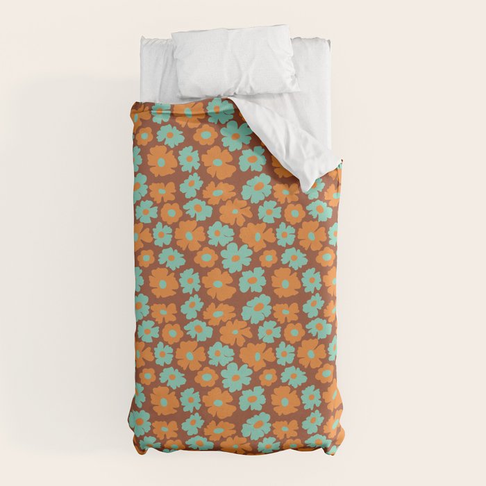 70's Retro print Duvet Cover