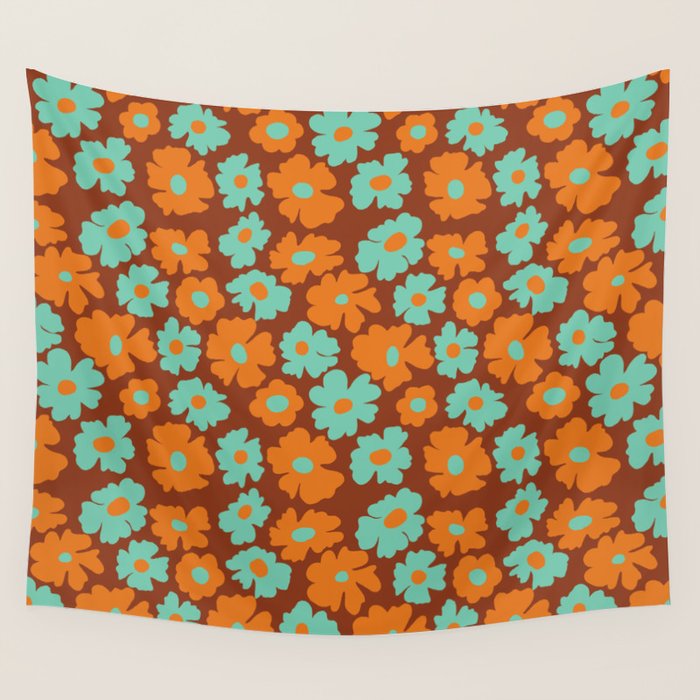 70's Retro print Wall Tapestry