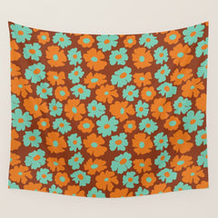 70's Retro print Wall Tapestry