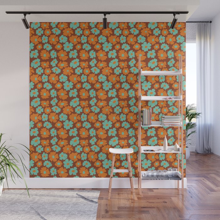 70's Retro print Wall Mural