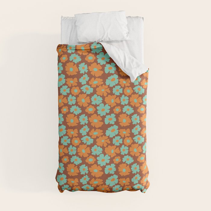 70's Retro print Duvet Cover